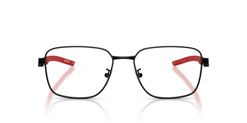 Ferrari Scuderia Unisex FZ7012D 101 Montature da vista Metallo Nero Trasparente Pillow Normale miniatura 2