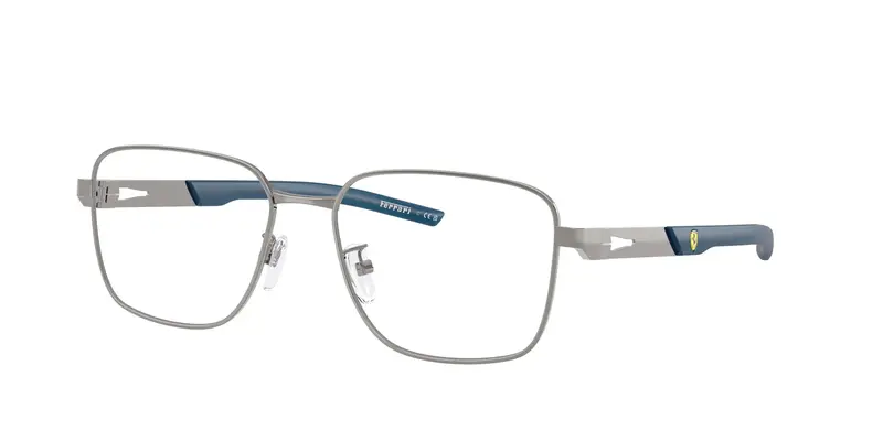 Ferrari Scuderia Unisex FZ7012D  104 Montature da vista Metallo Grigio Trasparente Pillow Normale