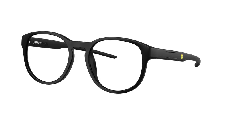 Unisex FZ8009U 504 Montature da vista Iniettato Nero Trasparente Pantos Normale