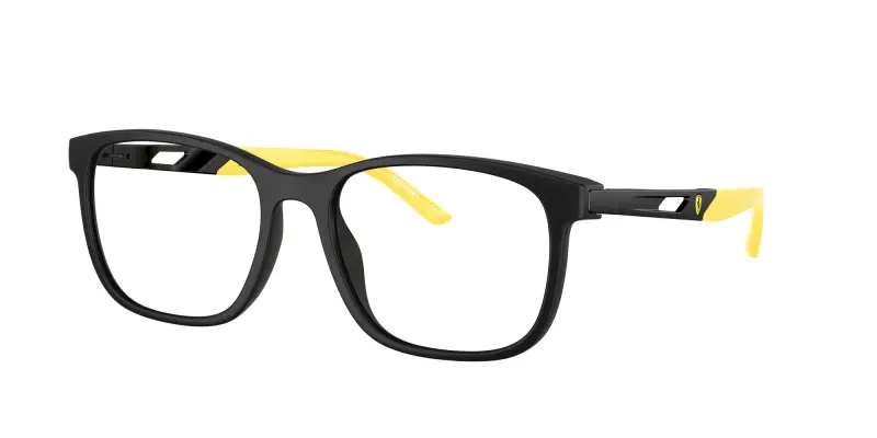 Unisex FZ8011U 504 Montature da vista Iniettato Nero Trasparente Pillow Normale