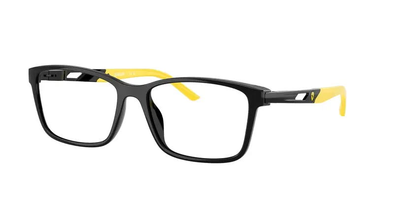 Ferrari Scuderia Unisex FZ8012U  501 Montature da vista Iniettato Nero Trasparente Pillow Normale