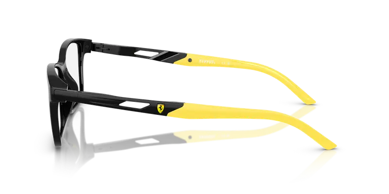 Ferrari Scuderia Unisex FZ8012U 501 Montature da vista Iniettato Nero Trasparente Pillow Normale miniatura 3