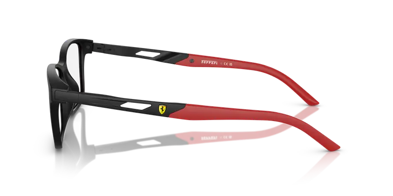 Ferrari Scuderia Unisex FZ8012U 504 Montature da vista Iniettato Nero Trasparente Pillow Normale miniatura 3