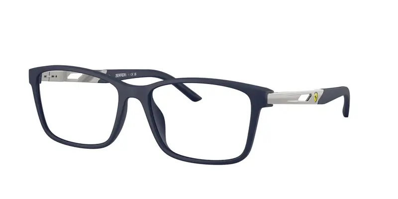 Ferrari Scuderia Unisex FZ8012U  509 Montature da vista Iniettato Blu Trasparente Pillow Normale