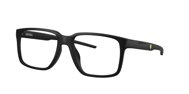 Unisex FZ8013D 504 Montature da vista Iniettato Nero Trasparente Squadrata Normale