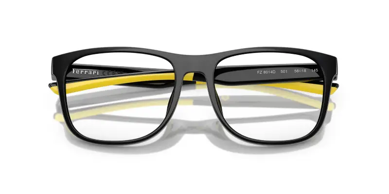 Unisex FZ8014D 501 Montature da vista Iniettato Nero Trasparente Squadrata Normale miniatura 2