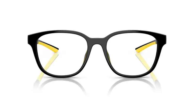 Unisex FZ8015U 501 Montature da vista Iniettato Nero Trasparente Rotonda Normale miniatura 3