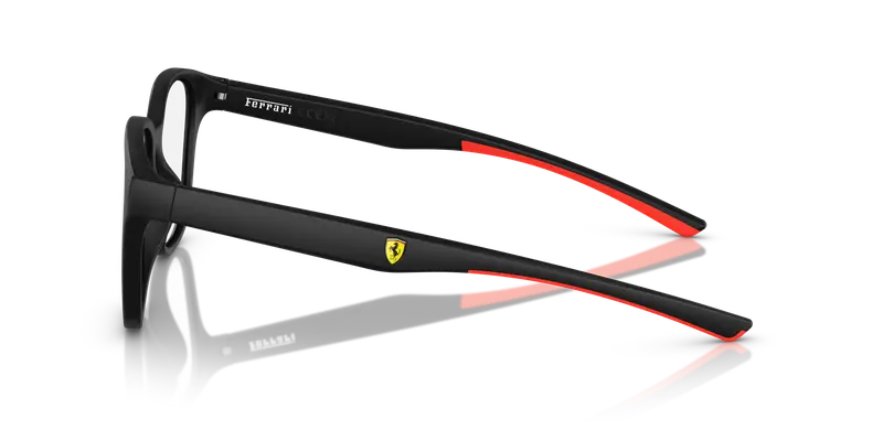 Ferrari Scuderia Unisex FZ8015U 504 Montature da vista Iniettato Nero Trasparente Rotonda Normale miniatura 3