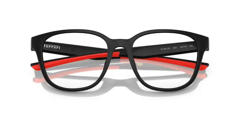 Unisex FZ8015U 504 Montature da vista Iniettato Nero Trasparente Rotonda Normale miniatura 2