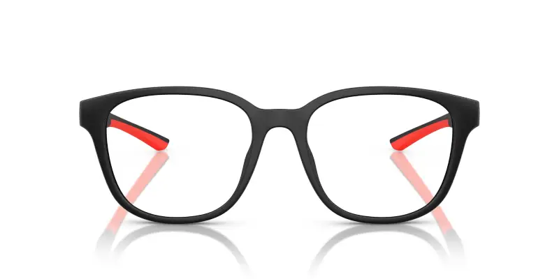 Unisex FZ8015U 504 Montature da vista Iniettato Nero Trasparente Rotonda Normale miniatura 3