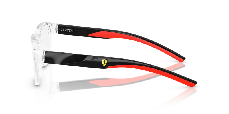 Ferrari Scuderia Unisex FZ8017U 529 Montature da vista Iniettato Trasparente Trasparente Pillow Normale miniatura 3