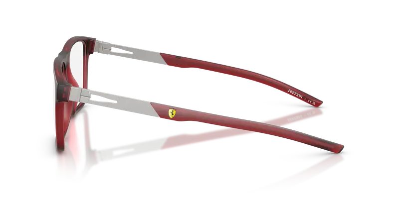 Ferrari Scuderia Unisex FZ8020U 508 Montature da vista Iniettato Bordeaux Trasparente Pillow Normale miniatura 3