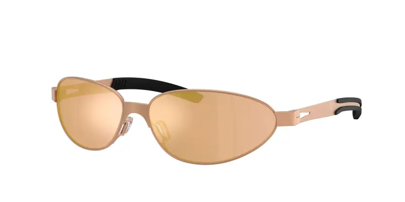 Uomo Ferrari Scuderia FZ5008 138/3Q Occhiali da sole Metallo Oro Rosa Rotonda Normale