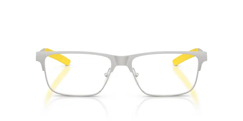 Uomo Ferrari Scuderia FZ7018 135 Montature da vista Metallo Argento Trasparente Squadrata Normale miniatura 3