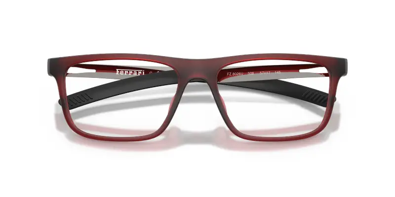 Uomo Ferrari Scuderia FZ8026U 508 Montature da vista Iniettato Viola Trasparente Pillow Normale miniatura 2