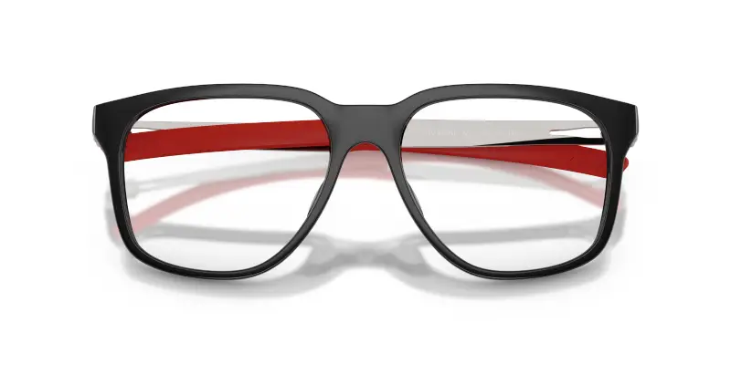 Uomo Ferrari Scuderia FZ8027U 501 Montature da vista Iniettato Nero Trasparente Pillow Normale miniatura 2