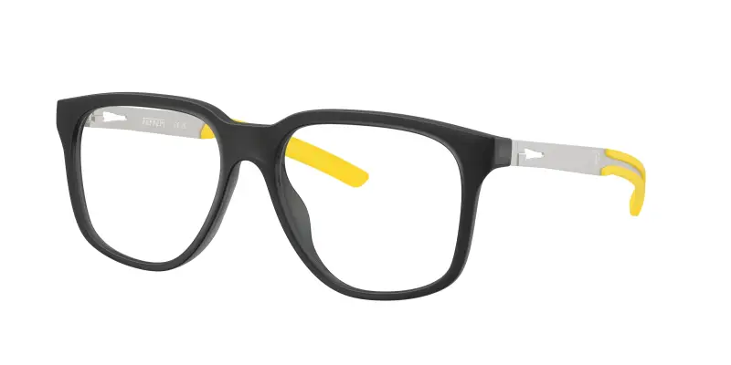 Uomo Ferrari Scuderia FZ8027U 531 Montature da vista Iniettato Nero Trasparente Pillow Normale