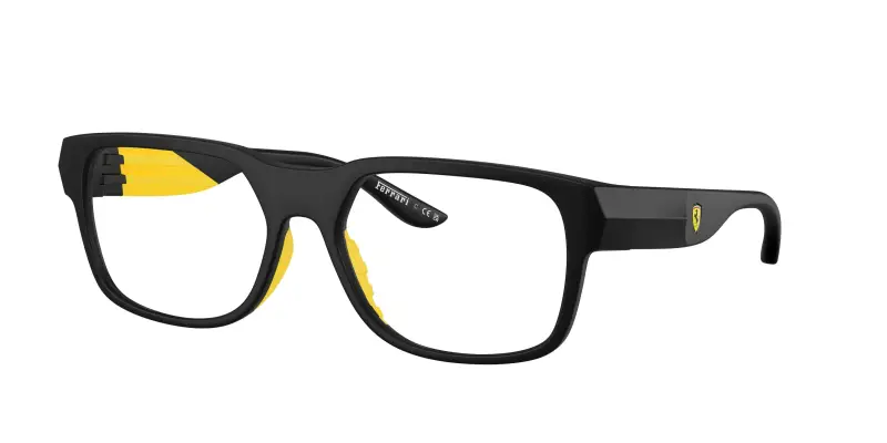 Uomo Ferrari Scuderia FZ8030U 504 Montature da vista Iniettato Nero Trasparente Geometrica Normale