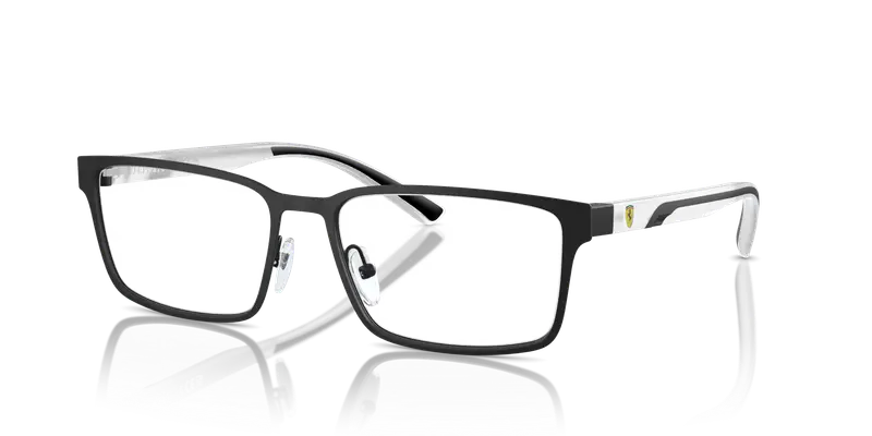 Ferrari Scuderia Uomo FZ7002 112 Montature da vista Metallo Nero Trasparente Squadrata Normale miniatura 3