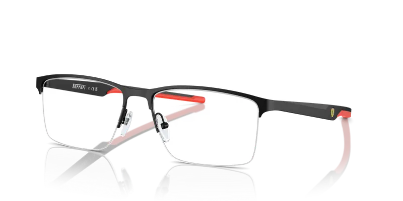 Ferrari Scuderia Uomo FZ7003 101 Montature da vista Metallo Nero Trasparente Squadrata Normale miniatura 3