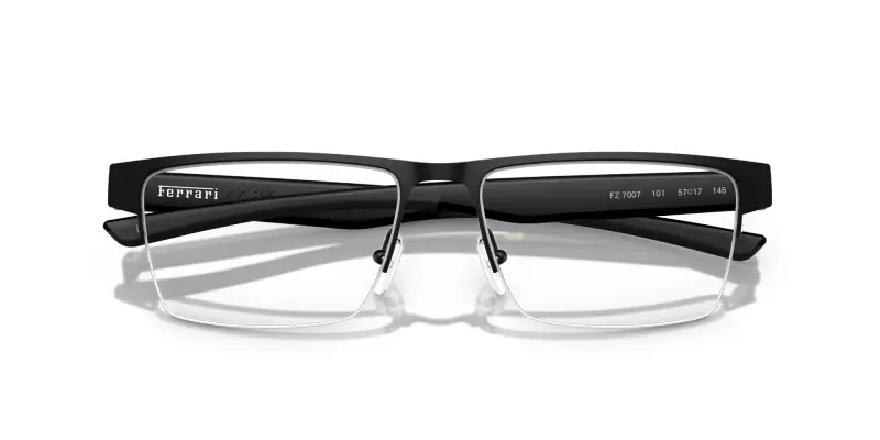 Uomo FZ7007 101 Montature da vista Metallo Nero Trasparente Squadrata Normale miniatura 2