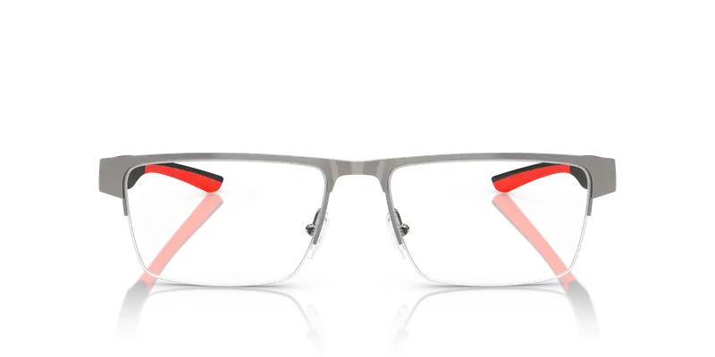 Ferrari Scuderia Uomo FZ7007 105 Montature da vista Metallo Grigio Trasparente Squadrata Normale miniatura 2