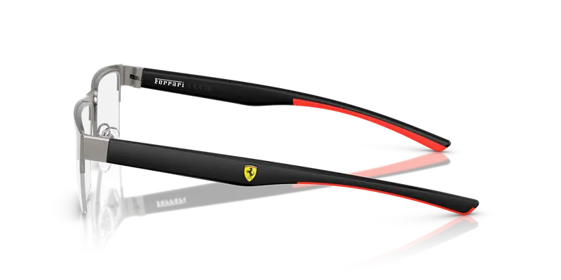 Ferrari Scuderia Uomo FZ7007 105 Montature da vista Metallo Grigio Trasparente Squadrata Normale miniatura 3