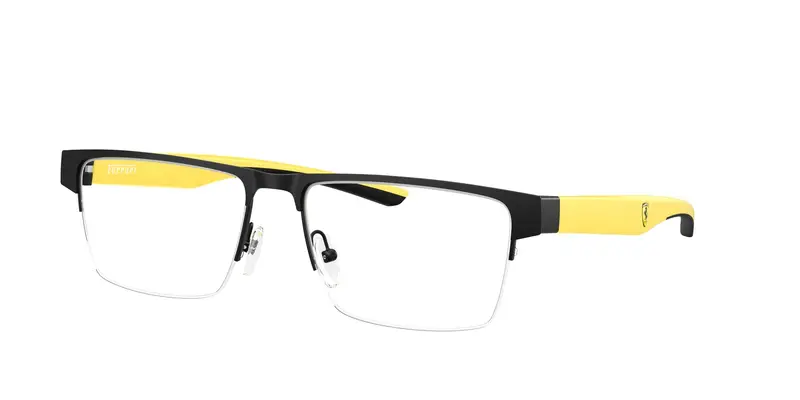 Ferrari Scuderia Uomo FZ7007  123 Montature da vista Metallo Nero Trasparente Squadrata Normale