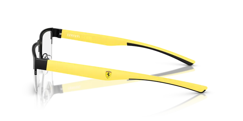Ferrari Scuderia Uomo FZ7007 123 Montature da vista Metallo Nero Trasparente Squadrata Normale miniatura 3