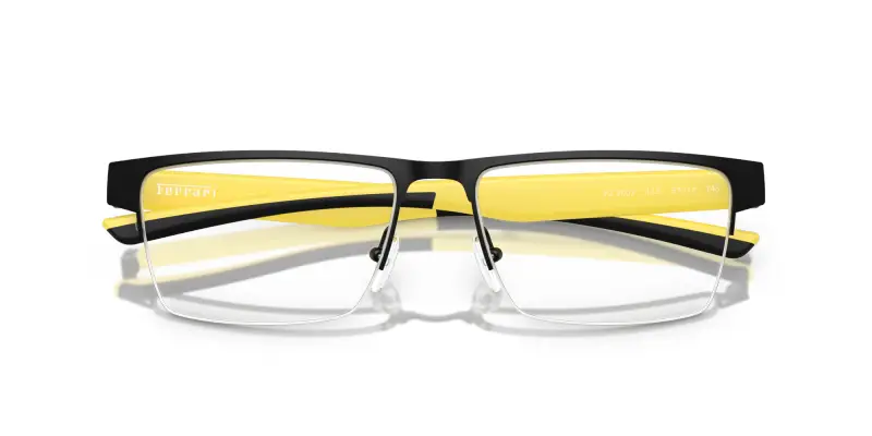 Uomo FZ7007 123 Montature da vista Metallo Nero Trasparente Squadrata Normale miniatura 2