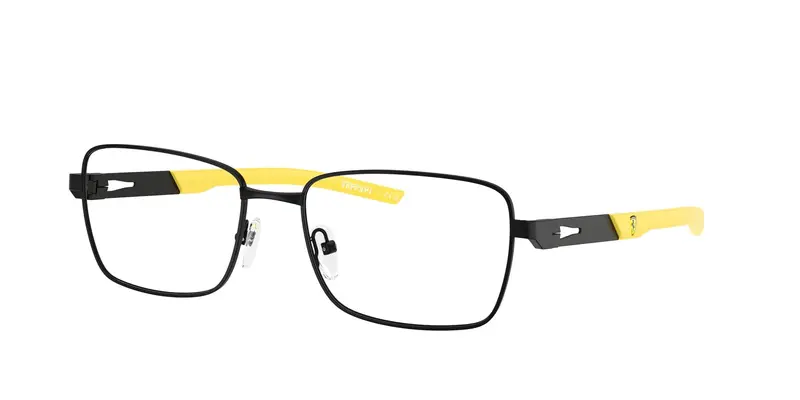 Ferrari Scuderia Uomo FZ7010  101 Montature da vista Metallo Nero Trasparente Squadrata Normale