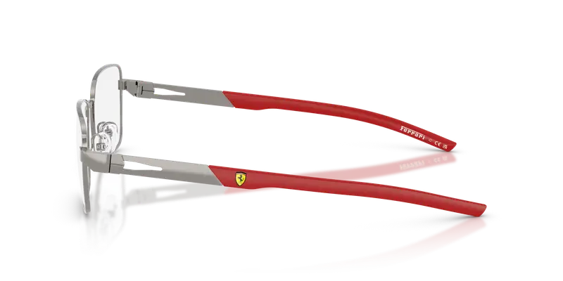 Ferrari Scuderia Uomo FZ7010 104 Montature da vista Metallo Grigio Trasparente Squadrata Normale miniatura 3