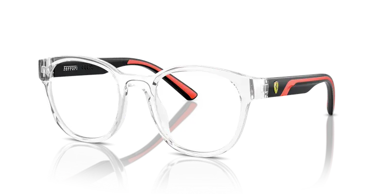 Ferrari Scuderia Uomo FZ8002U 513 Montature da vista Iniettato Trasparente Trasparente Pantos Normale miniatura 3