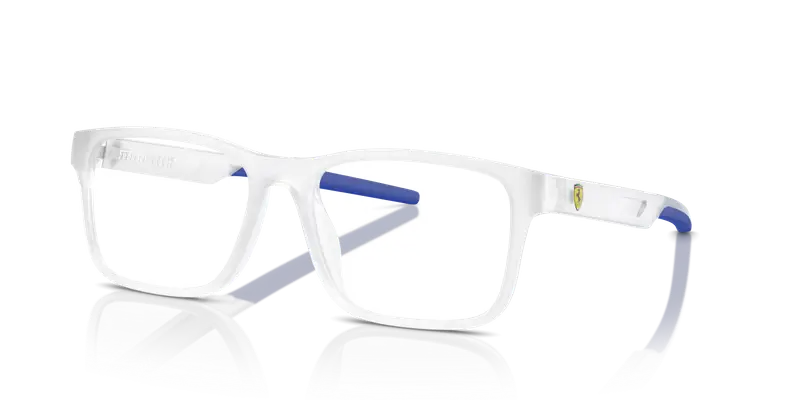 Ferrari Scuderia Uomo FZ8003U 505 Montature da vista Iniettato Grigio Trasparente Squadrata Normale miniatura 3