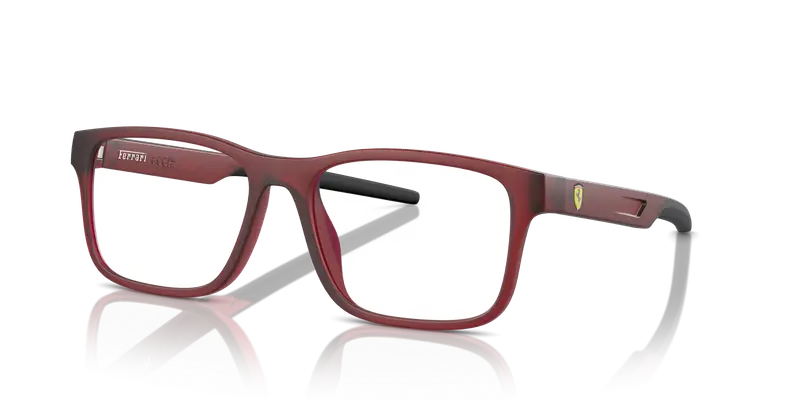 Ferrari Scuderia Uomo FZ8003U 508 Montature da vista Iniettato Rosso Trasparente Squadrata Normale miniatura 3