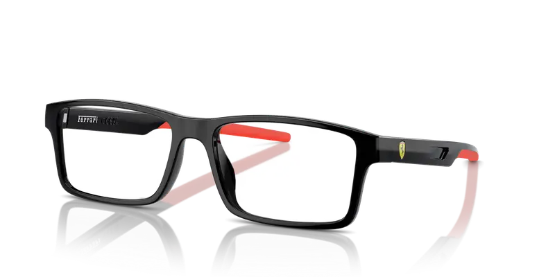 Ferrari Scuderia Uomo FZ8004U 501 Montature da vista Iniettato Nero Trasparente Squadrata Normale miniatura 3