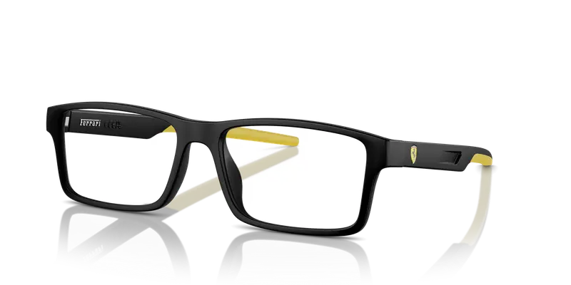 Ferrari Scuderia Uomo FZ8004U 504 Montature da vista Iniettato Nero Trasparente Squadrata Normale miniatura 3