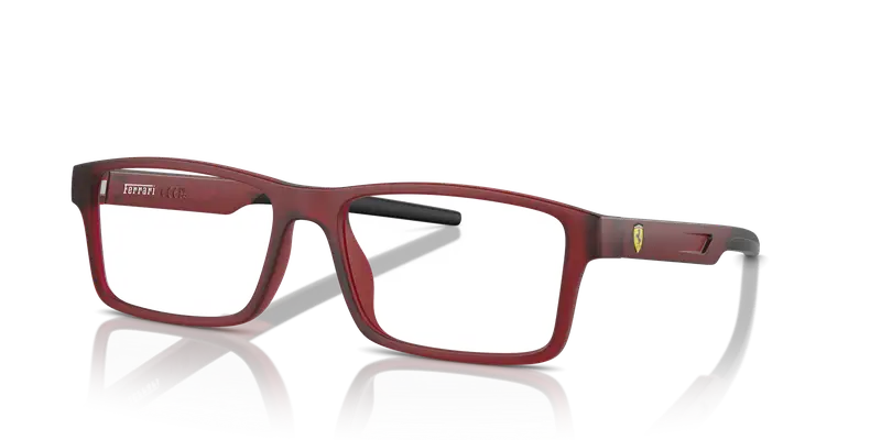 Ferrari Scuderia Uomo FZ8004U 508 Montature da vista Iniettato Rosso Trasparente Squadrata Normale miniatura 3