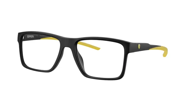 Ferrari Scuderia Uomo FZ8007U  504 Montature da vista Iniettato Nero Trasparente Squadrata Normale