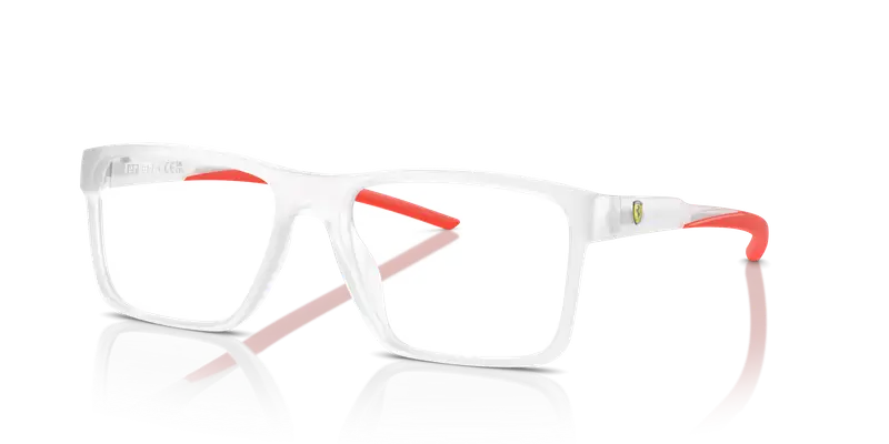 Ferrari Scuderia Uomo FZ8007U 505 Montature da vista Iniettato Grigio Trasparente Squadrata Normale miniatura 3