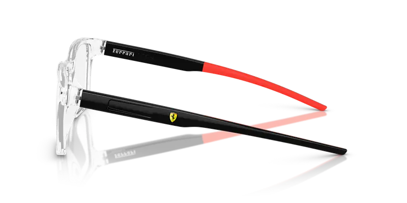 Ferrari Scuderia Uomo FZ8010U 513 Montature da vista Iniettato Trasparente Trasparente Squadrata Normale miniatura 3