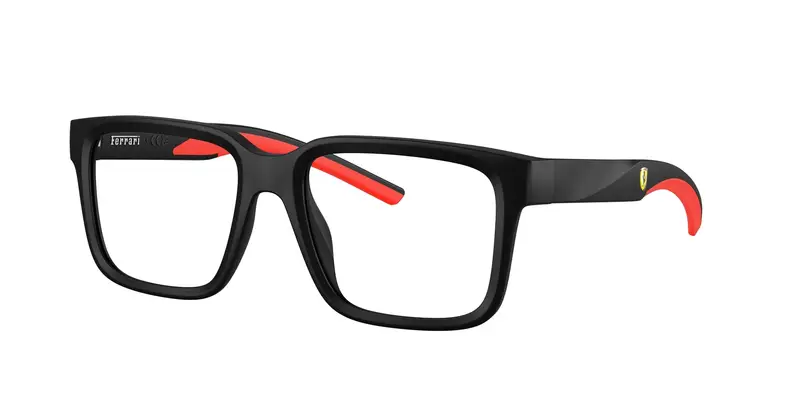 Ferrari Scuderia Uomo FZ8016U  504 Montature da vista Iniettato Nero Trasparente Squadrata Normale