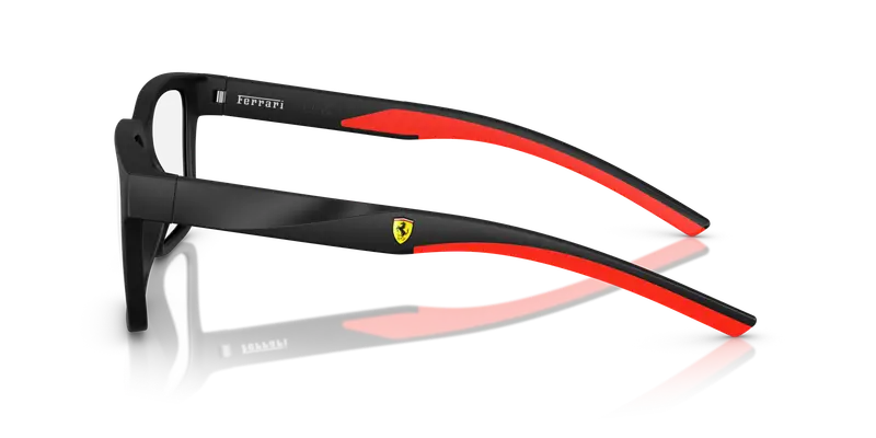 Ferrari Scuderia Uomo FZ8016U 504 Montature da vista Iniettato Nero Trasparente Squadrata Normale miniatura 3