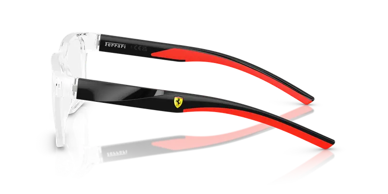 Ferrari Scuderia Uomo FZ8016U 529 Montature da vista Iniettato Trasparente Trasparente Squadrata Normale miniatura 3