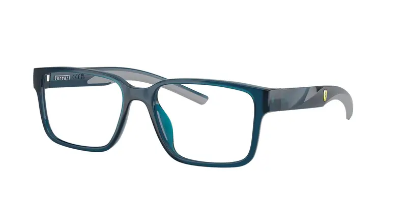 Ferrari Scuderia Uomo FZ8018D  527 Montature da vista Iniettato Blu Trasparente Squadrata Normale