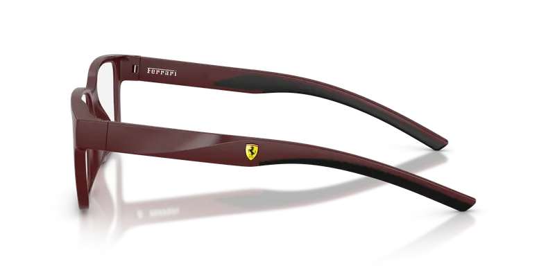 Ferrari Scuderia Uomo FZ8018D 530 Montature da vista Iniettato Bordeaux Trasparente Squadrata Normale miniatura 3