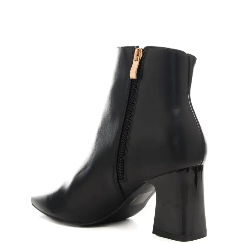 stivaletti da donna con tacco a blocco neri miniatura 3