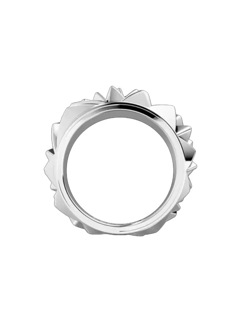 Anello Sculptor s Facet BIANCO miniatura 3
