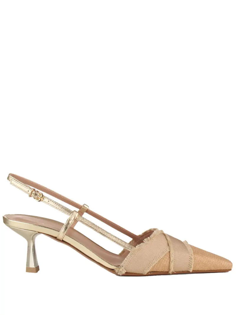 BRAND FESTA - slingback farro BIANCO