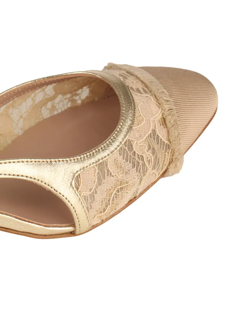 slingback lace BEIGE miniatura 3